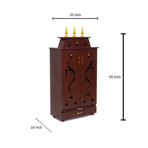 S.p.c ornaments of wood apk 5x2.5 pooja mandapam