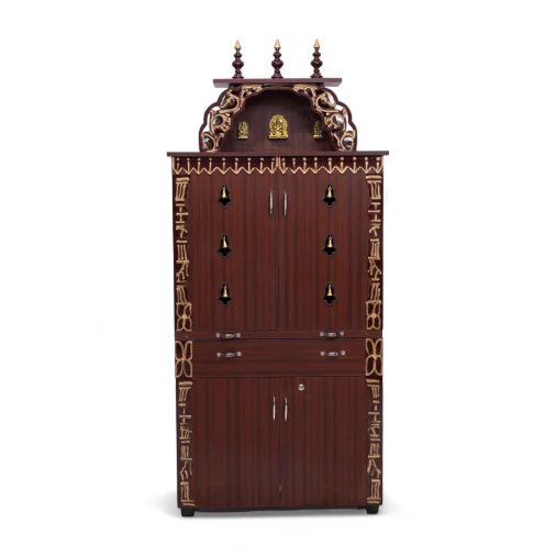 S.p.c. wood double door pooja