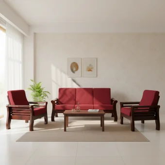 Babu vyseri t.w sofa set 3+1+1