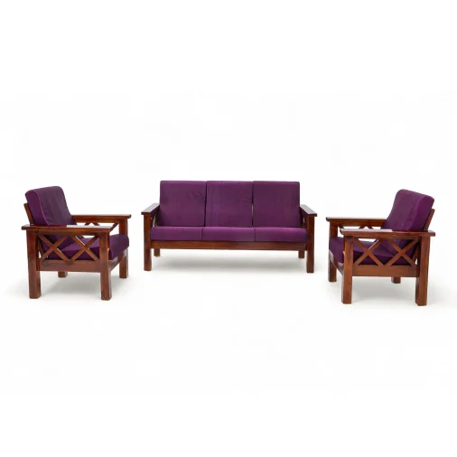 Babu wooden sofa set (3x3)