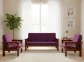 Babu wooden sofa set (3x3)