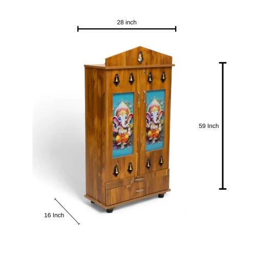 Srvf 4x21/2 frame door pooja stand