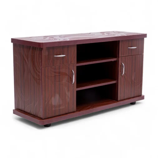 Srvf led 4"ft 2 door 2 drawer glass
