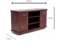 Srvf led 4"ft 2 door 2 drawer glass