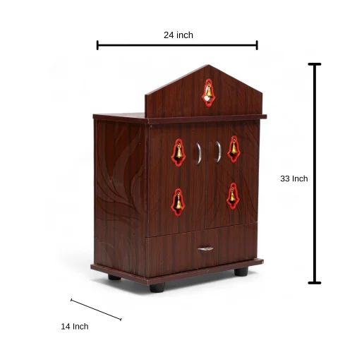 Srvf ps;08-2x2 key board light pooja stand
