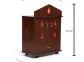Srvf ps;08-2x2 key board light pooja stand