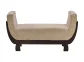 Colombia wood sofa (long puffy)