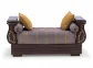 Leaf wooden sofa (long puffy)
