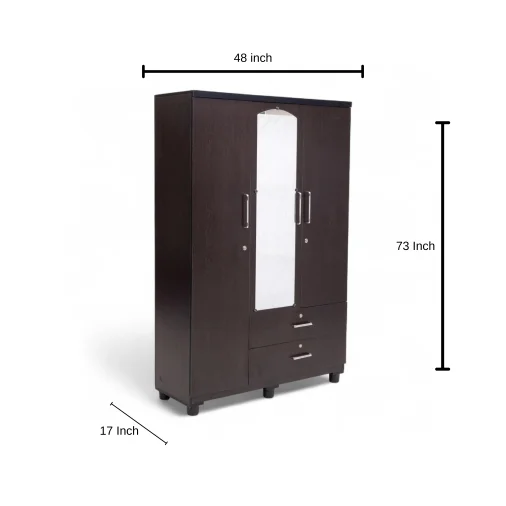 6x4 3 door wardrobe (w.o.m)