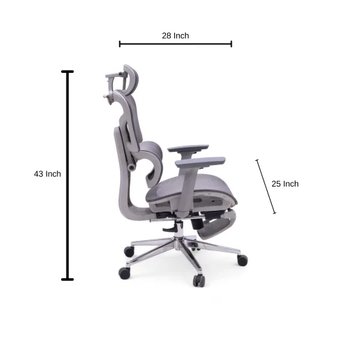 Revolving chair 1618 grey