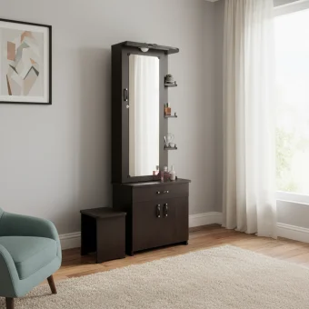 Roiling door dressing table